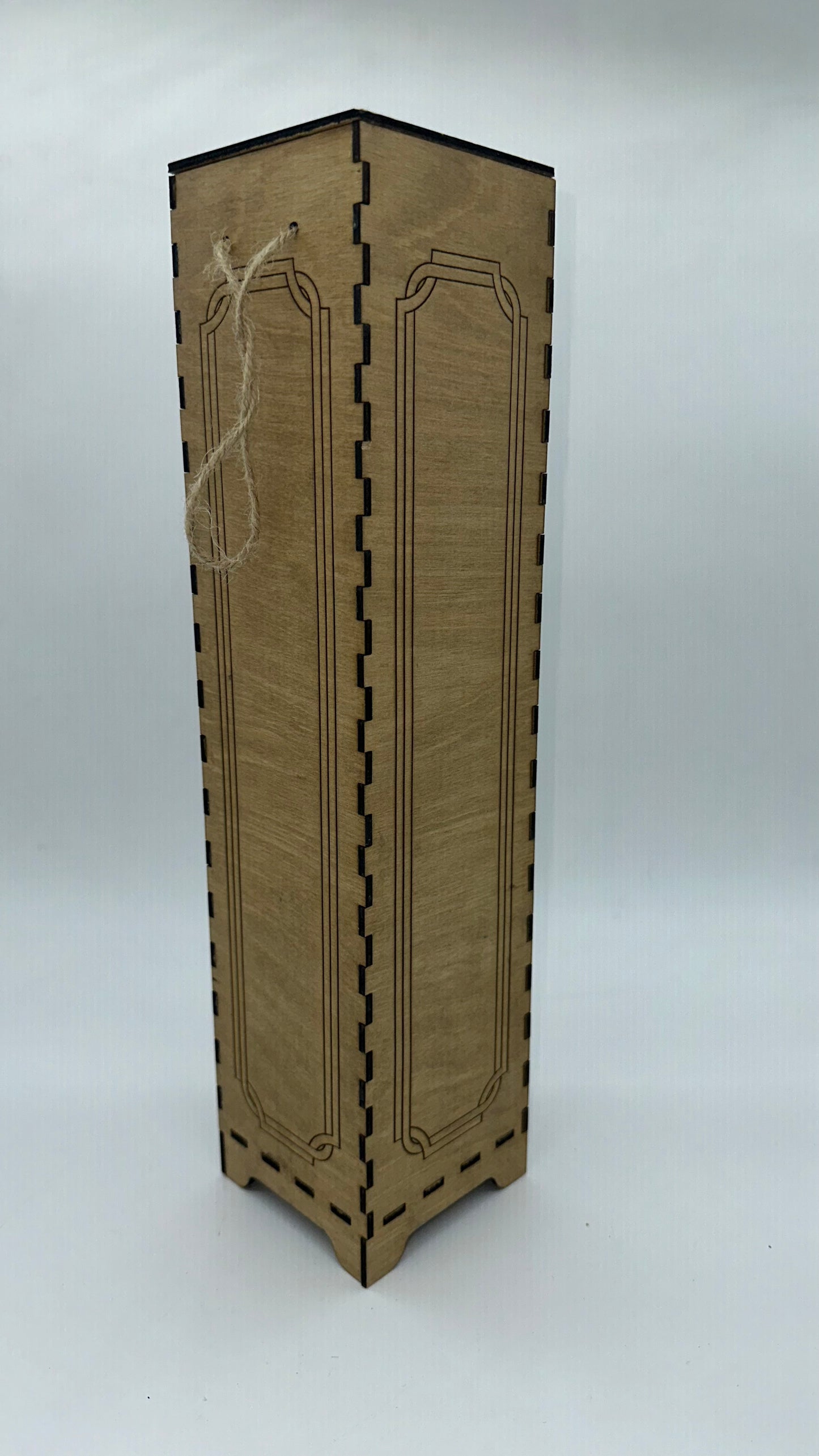 Wood Grape Wine Glass Wine Box