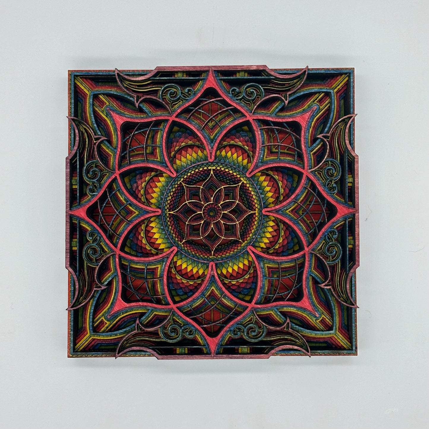 Wood Rainbow Mandala