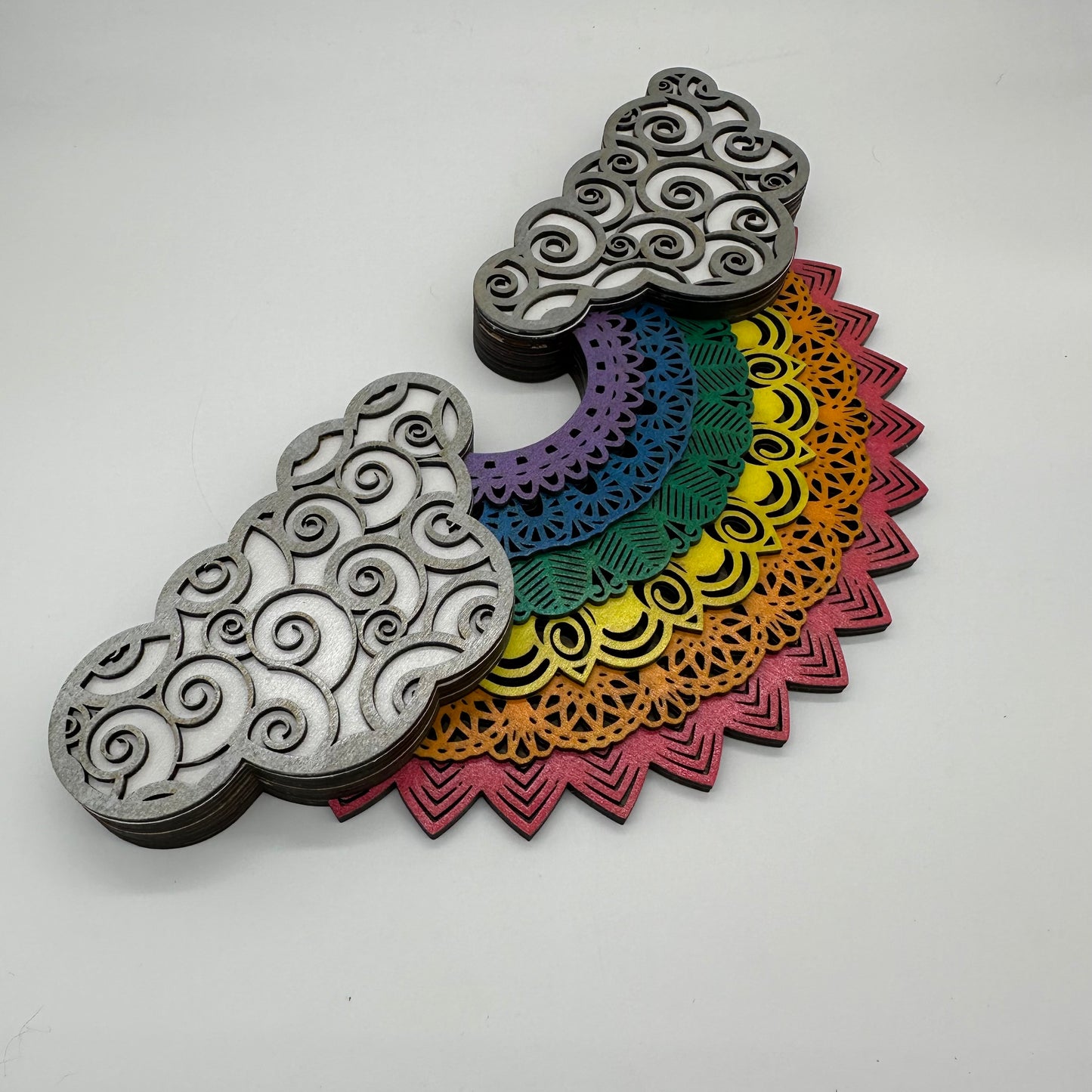 Wood Metallic Rainbow