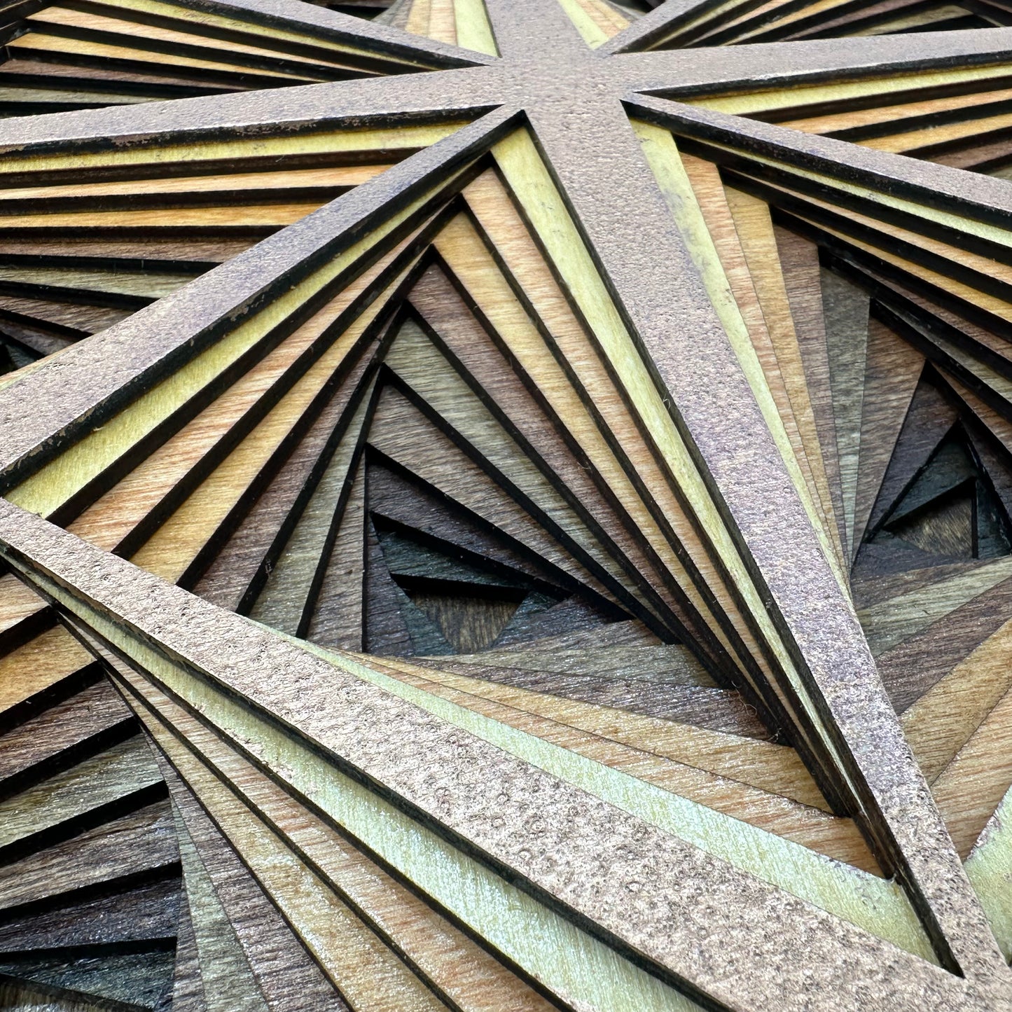 Wood Mandala Rose Gold