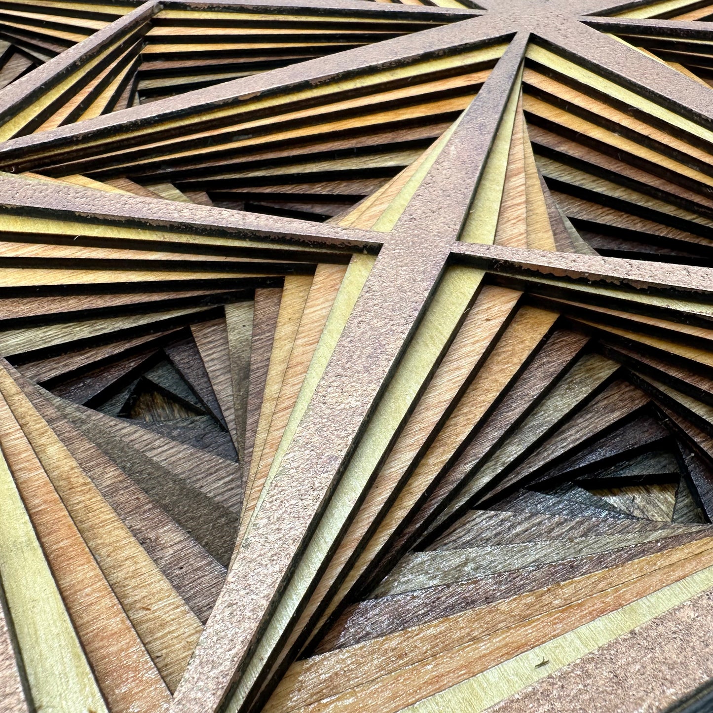 Wood Mandala Rose Gold