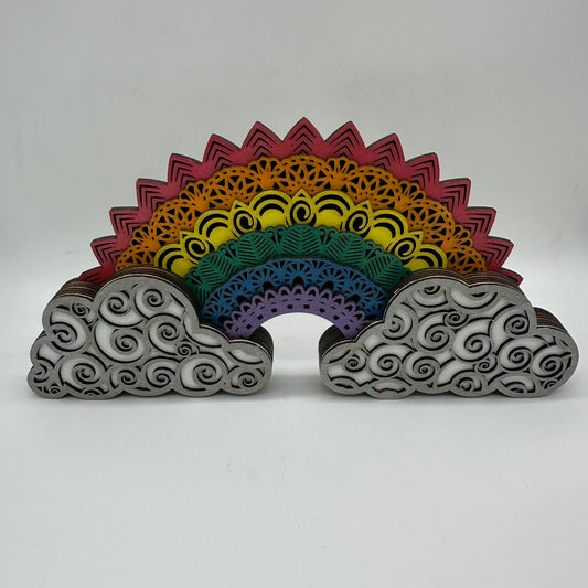 Wood Metallic Rainbow