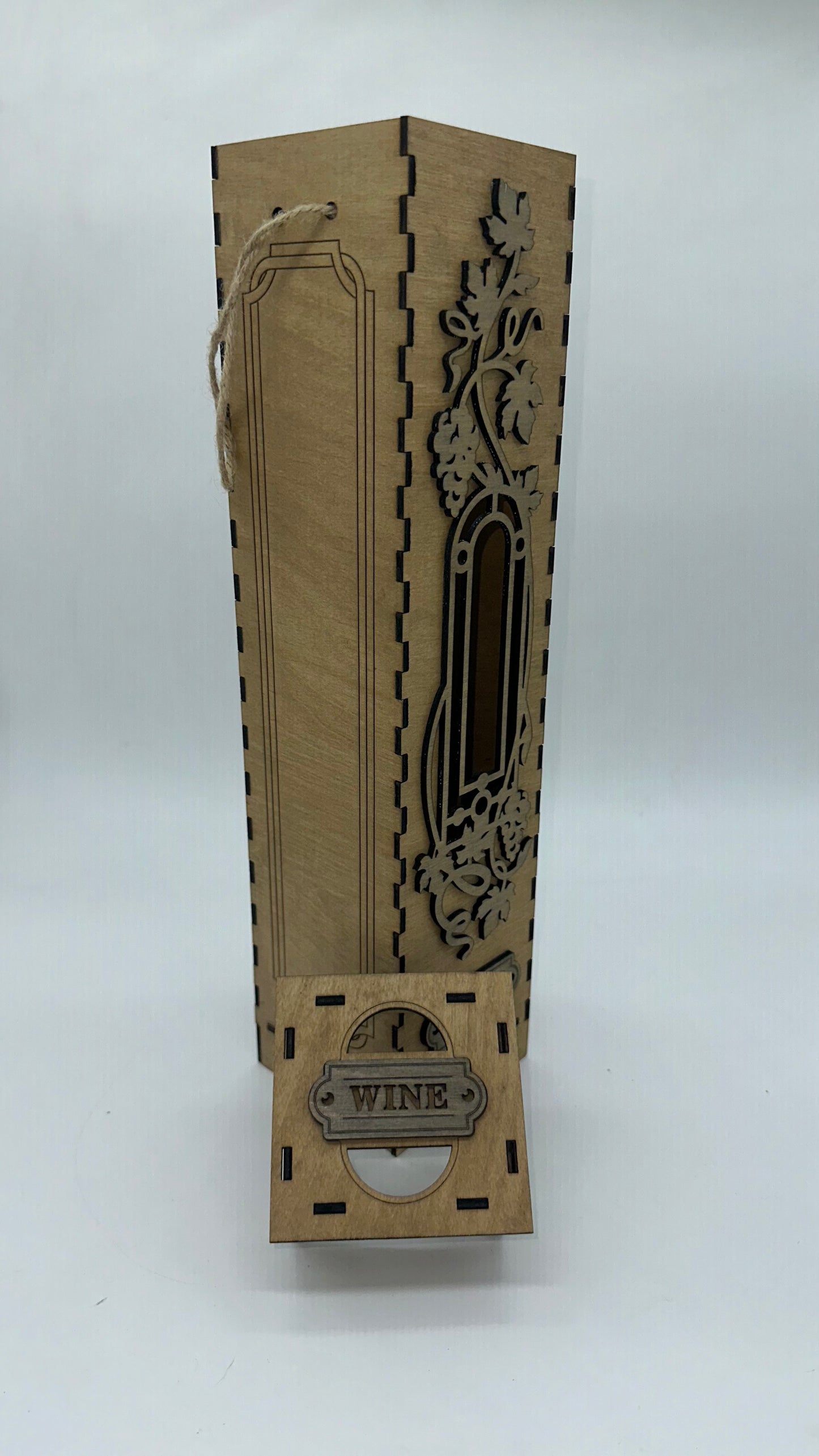 Wood Grape Arch Wine Box