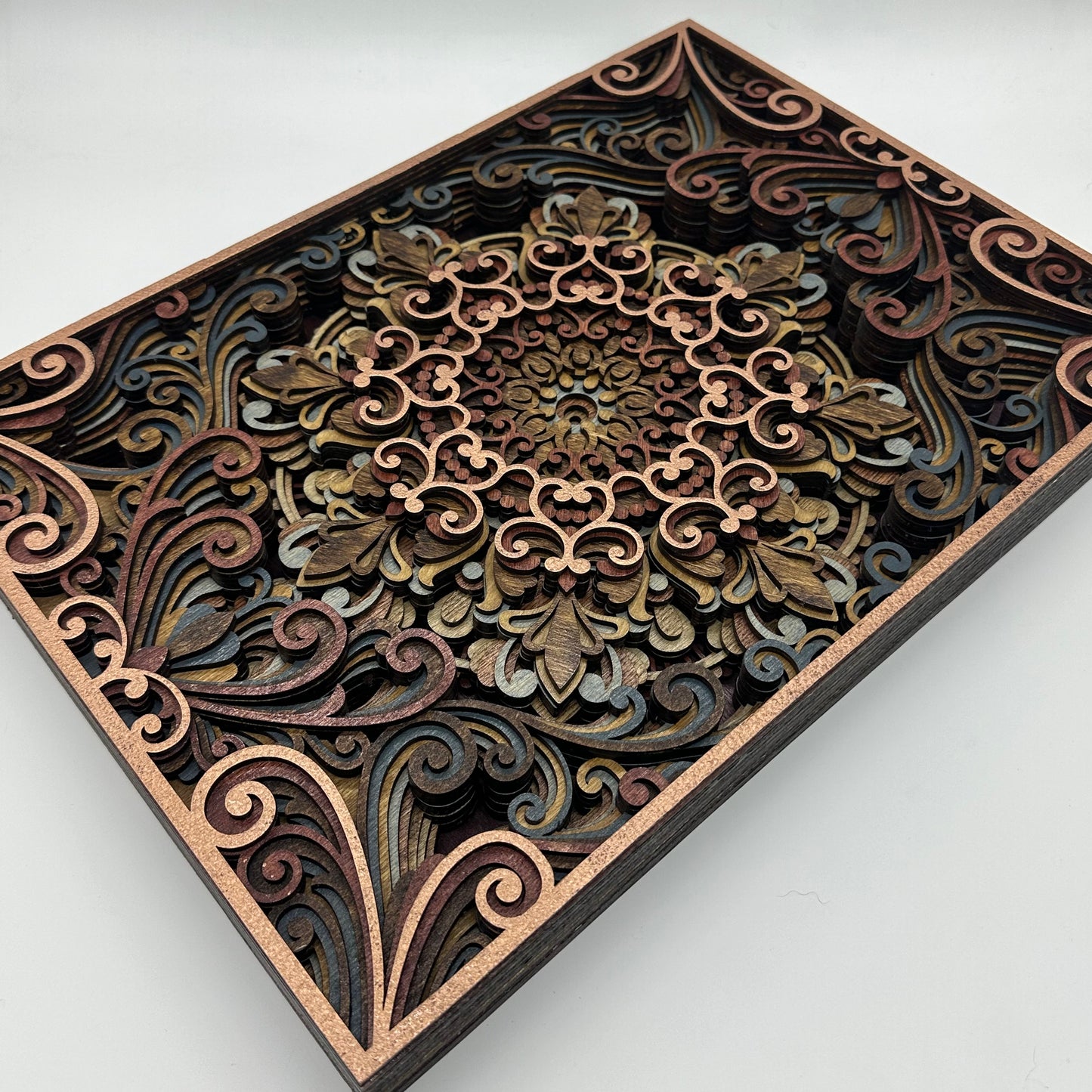 Wood Panel Mandala