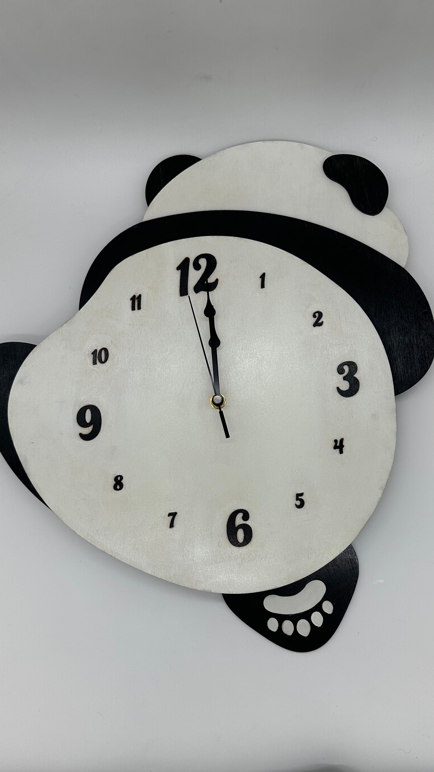 Wood Panda Pendulum Clock Original