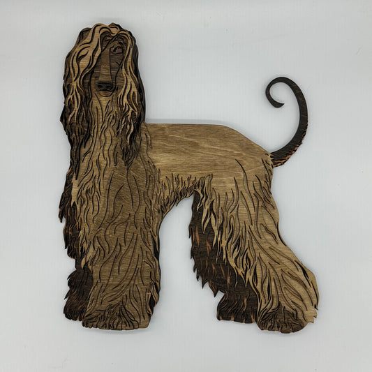 Original Wood Afghan Hound