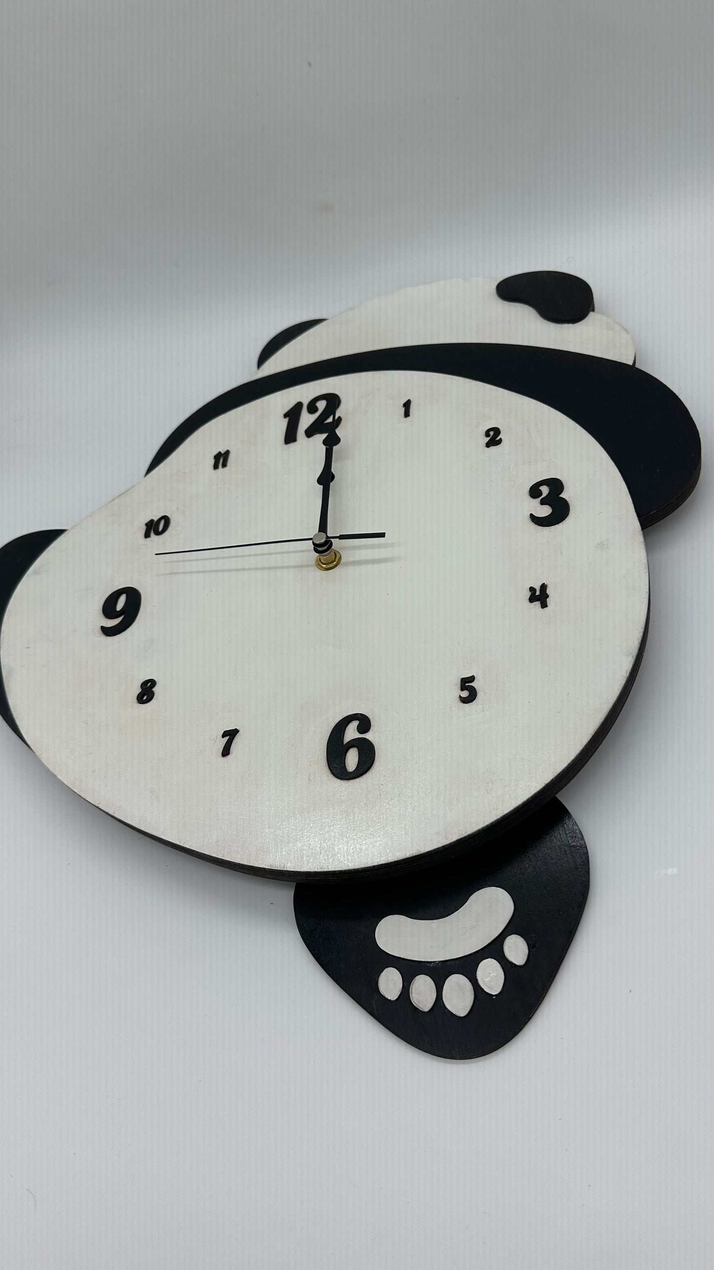 Wood Panda Pendulum Clock Original