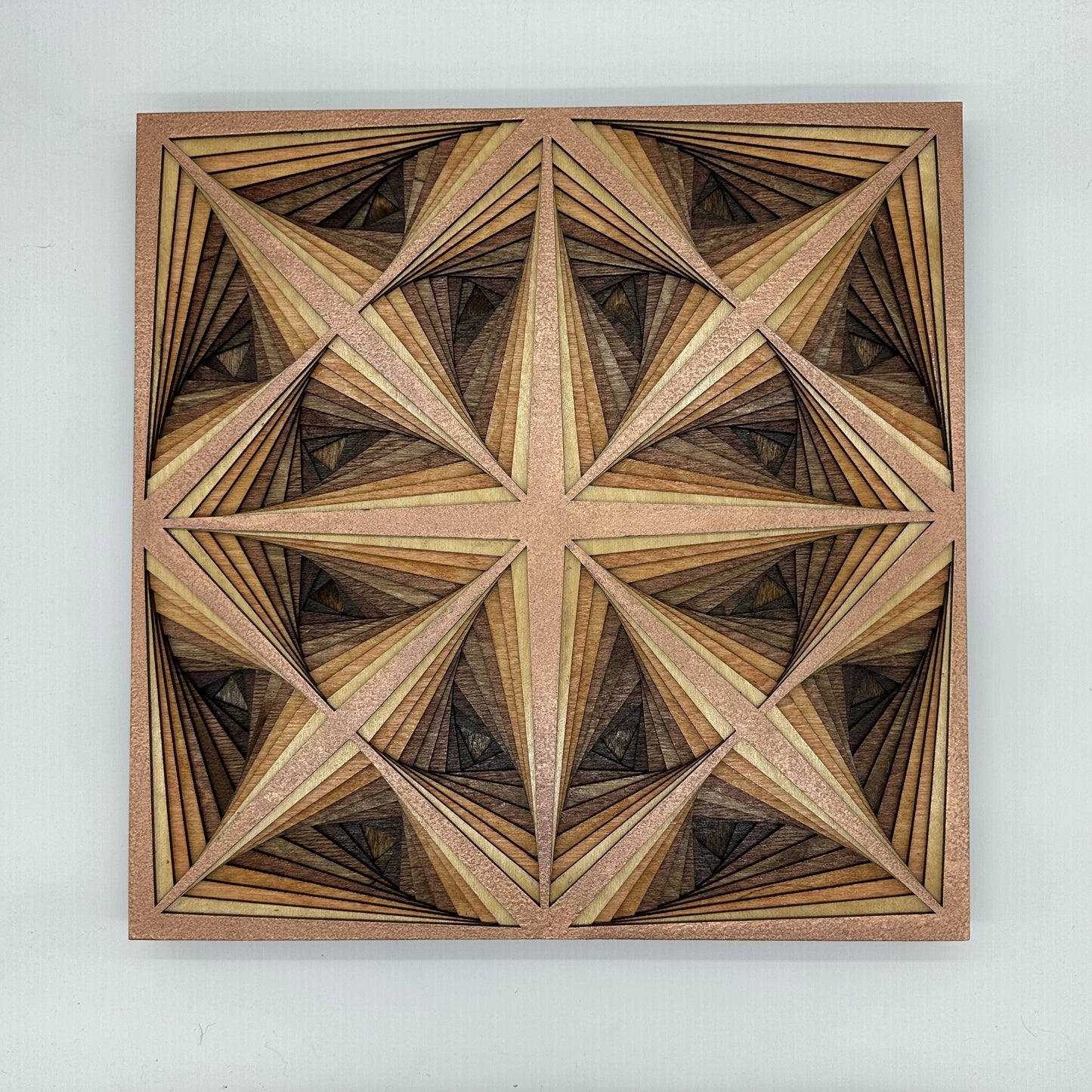 Wood Mandala Rose Gold