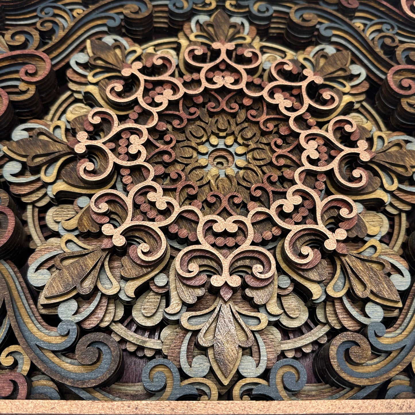 Wood Panel Mandala