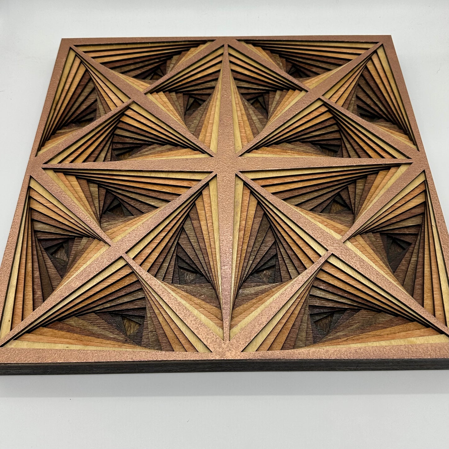 Wood Mandala Rose Gold