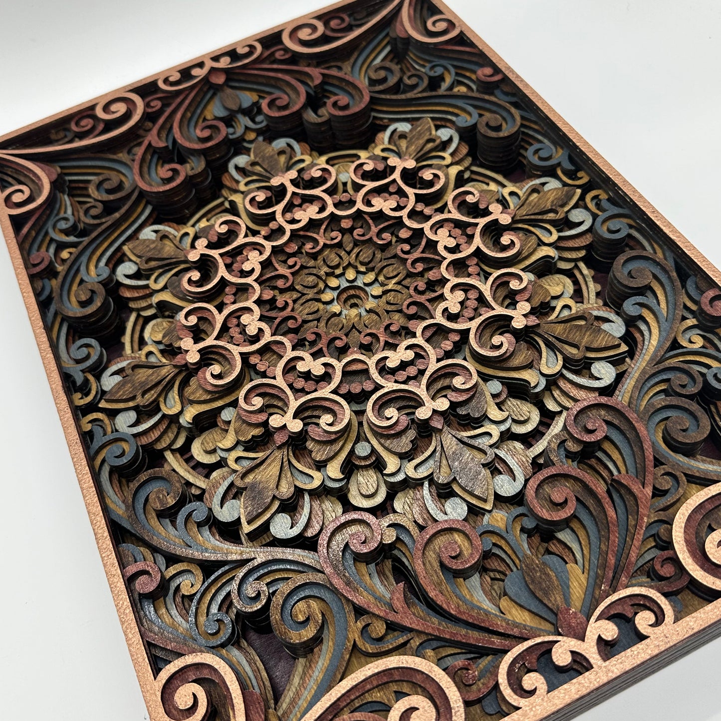 Wood Panel Mandala