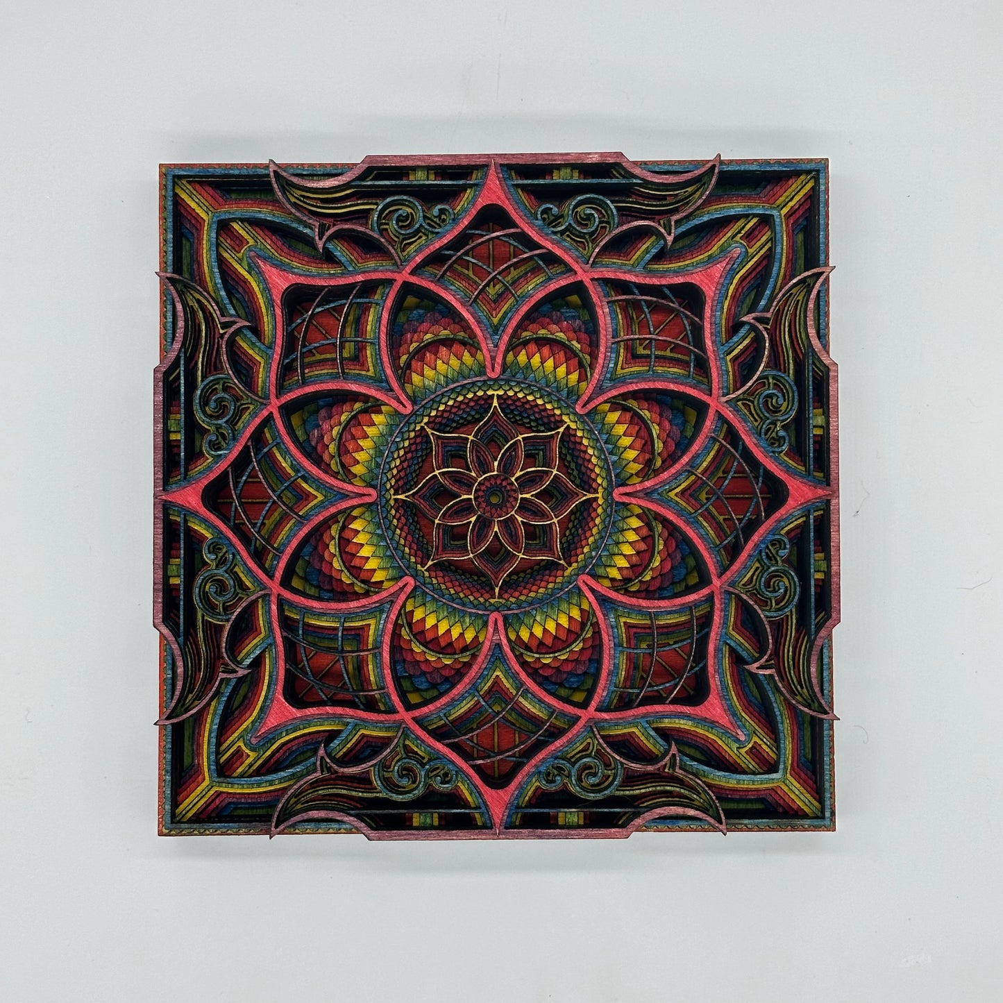 Wood Rainbow Mandala