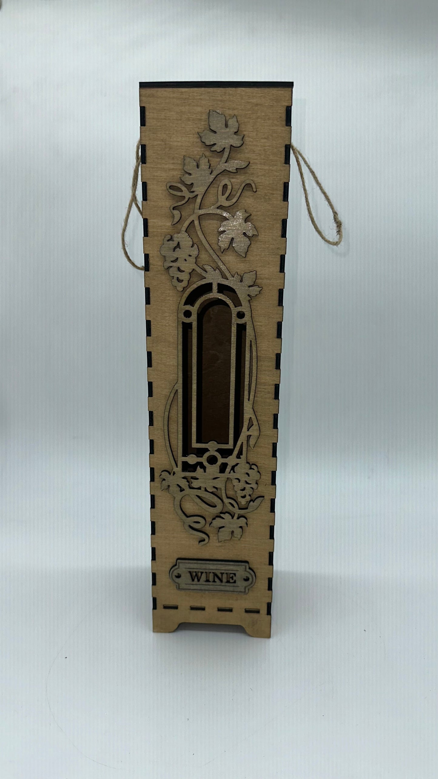 Wood Grape Arch Wine Box