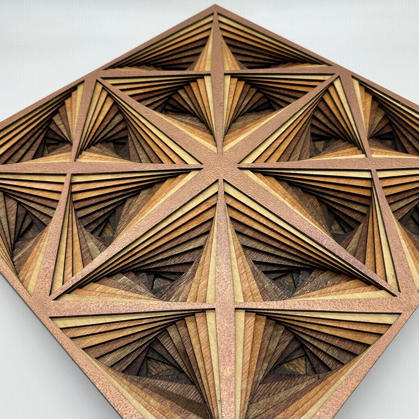 Wood Mandala Rose Gold