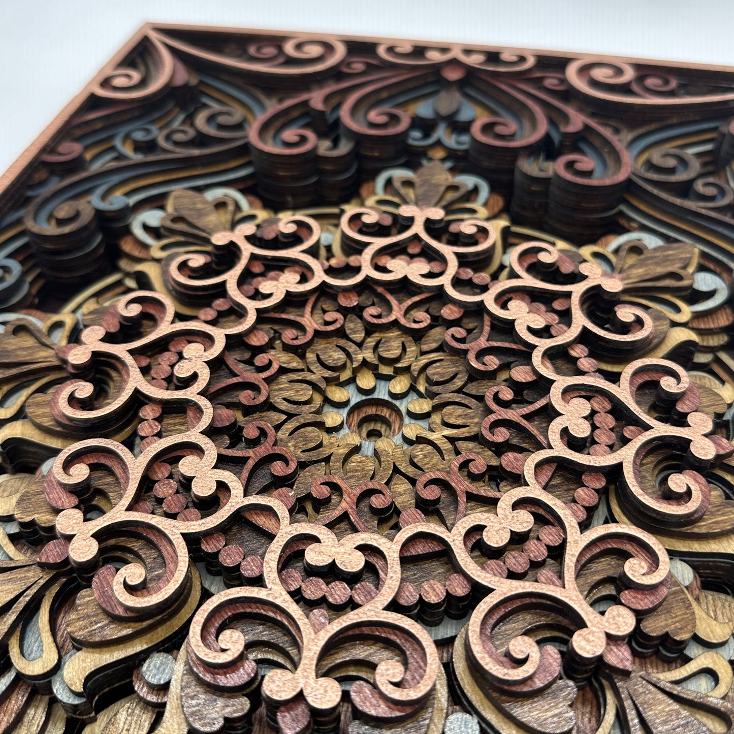 Wood Panel Mandala