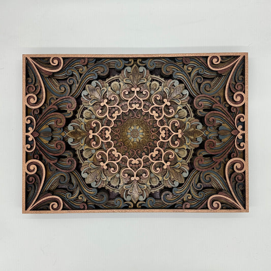 Wood Panel Mandala