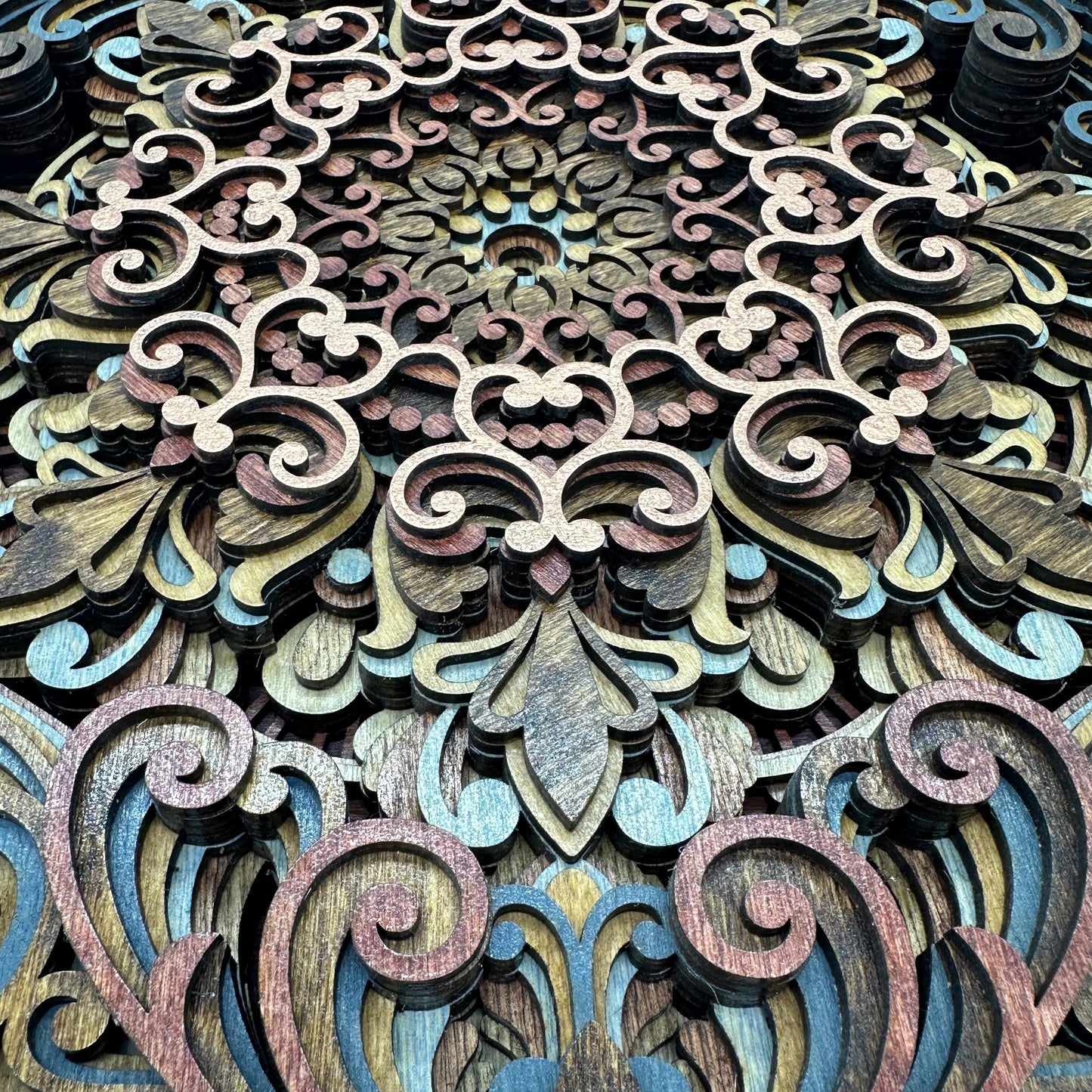 Wood Panel Mandala